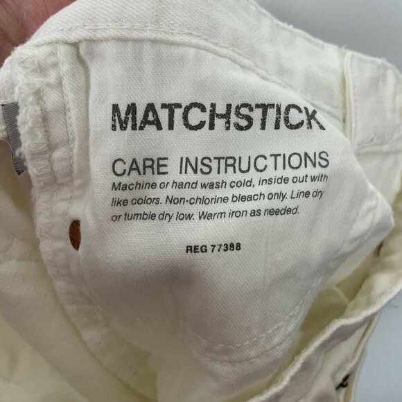 J Crew Matchstick Skinny Ivory Pants Size 26s - Picture 6 of 6